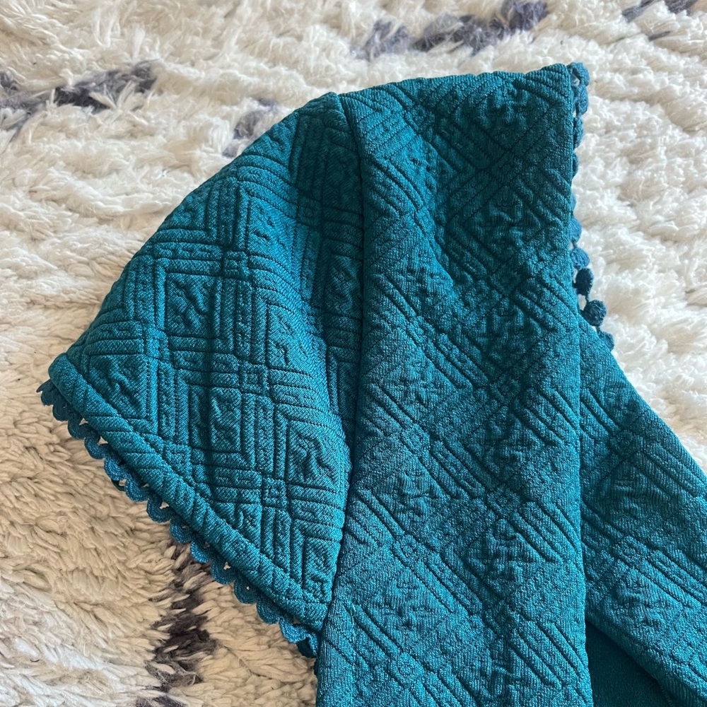 Free People fit n flare teal dress - Picture 9 of 11